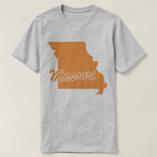 Staat van het T-shirt van de Missouri-vorm (Design voorkant)