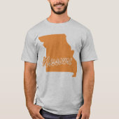 Staat van het T-shirt van de Missouri-vorm (Voorkant)