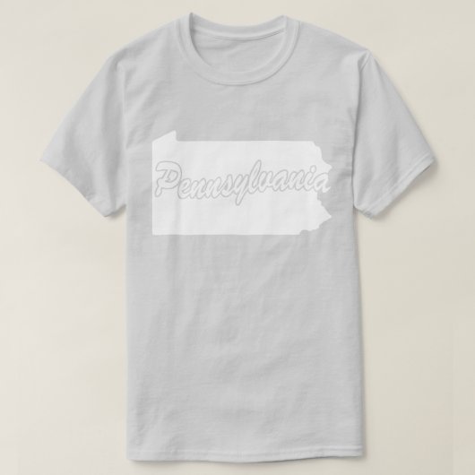 Staat van het T-shirt van Pennsylvania (Design voorkant)