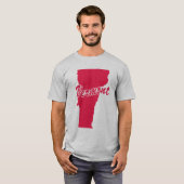 Staat van het T-shirt voor de Vermont-vorm (Voorkant volledig)