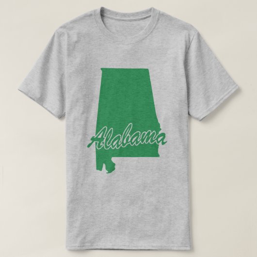 Staat van het T-shirt voor de vorm van Alabama (Design voorkant)