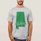 Staat van het T-shirt voor de vorm van Alabama (Voorkant)