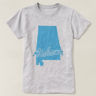 Staat van het T-shirt voor de vorm van Alabama
