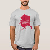 Staat van het T-shirt voor de vorm van Alaska (Voorkant)