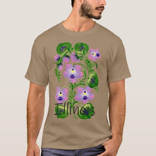 Staat van Illinois oversized T-shirt (Voorkant)