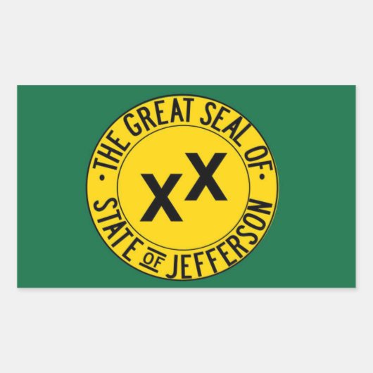 Staat van Jefferson Stickers (Blad van 4) (Voorkant)
