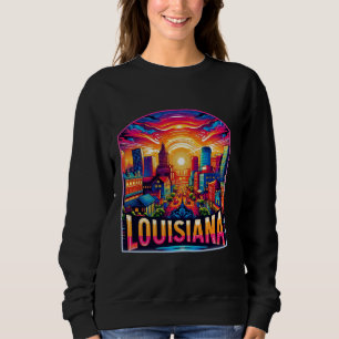 Staat van Louisiana LA Family Trip jaren 80 jaren Trui