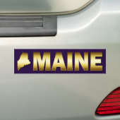 STAAT VAN MAINE BUMPERSTICKER (Op auto)
