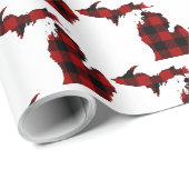 Staat van Michigan Buffalo Plaid Cadeaupapier (Rol Hoek)