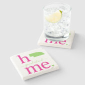 Staat van Nebraska Stone Onderzetter (Zijkant)