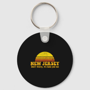 Staat Van New Jersey Grappig Vintage Slogan Retro Sleutelhanger
