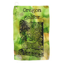 Staat van Oregon Golf handdoek