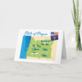 Staat van Oregon Kaart (Voorkant)