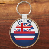 Staat van Sleutelhanger van de vlag van Hawaii (Voorkant)