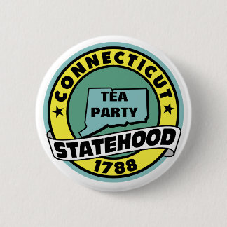 STAAT VAN TEA PARTIJ RONDE BUTTON 5,7 CM
