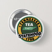 STAAT VAN TEA PARTIJ RONDE BUTTON 5,7 CM (Voorkant /achterkant)