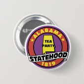 STAAT VAN TEA PARTIJ RONDE BUTTON 5,7 CM (Voorkant /achterkant)