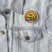 STAAT VAN TEA PARTIJ RONDE BUTTON 5,7 CM (In situ)