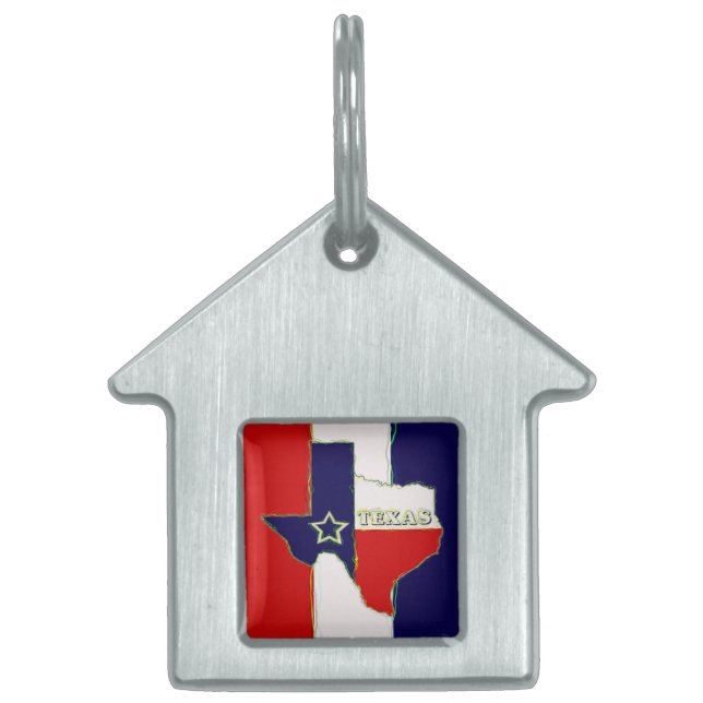 STAAT VAN TEXAS HUISDIEREN NAAMPLAATJE (Voorkant)