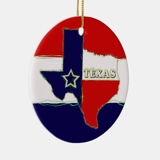 STAAT VAN TEXAS KERAMISCH ORNAMENT (Rechts)