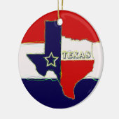 STAAT VAN TEXAS KERAMISCH ORNAMENT (Links)