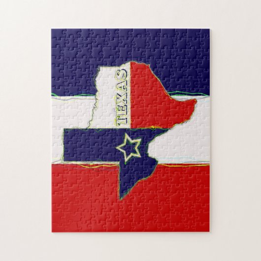 STAAT VAN TEXAS LEGPUZZEL (Verticaal)