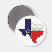 STAAT VAN TEXAS MAGNEET (Voorkant / Achterkant)