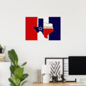 STAAT VAN TEXAS POSTER (Thuiskantoor)