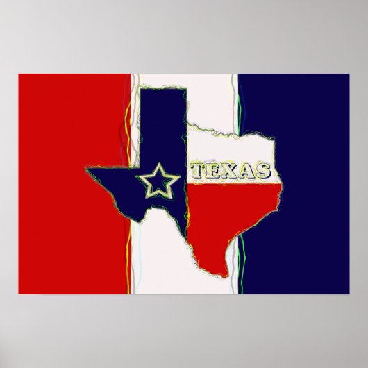STAAT VAN TEXAS POSTER (Voorkant)
