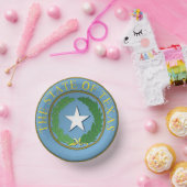 Staat van Texas Seal Paper Bowls Papieren Kommen (Feest)