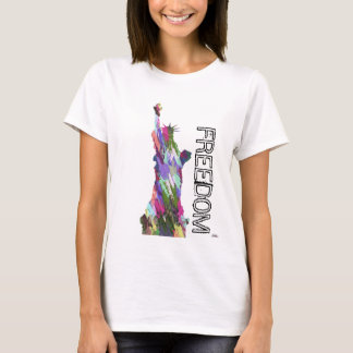 Staat van vrijheid en t-shirt