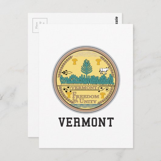 Staat Vermont Briefkaart (Voorkant / Achterkant)
