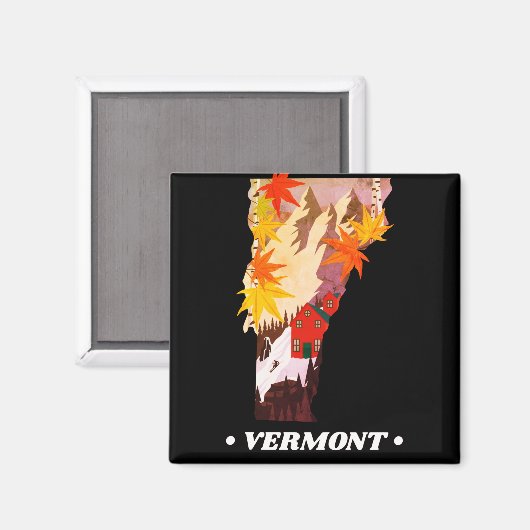  staat Vermont Magnet (Voorkant / Achterkant)