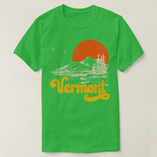 staat Vermont Midden-Centraal T-shirt (Design voorkant)