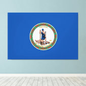 Staat Virginia Canvas Afdruk (Insitu (Houten vloer))