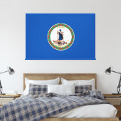 Staat Virginia Canvas Afdruk (Insitu (Slaapkamer))