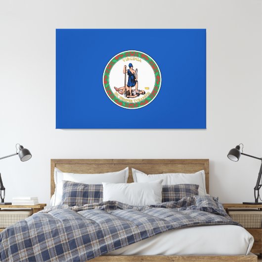 Staat Virginia Canvas Afdruk (Insitu (Slaapkamer))