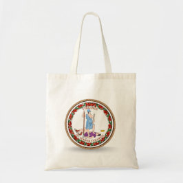 Staat Virginia Flag Seal Canvas tas