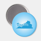 Staat Virginia Magnet (Voorkant / Achterkant)