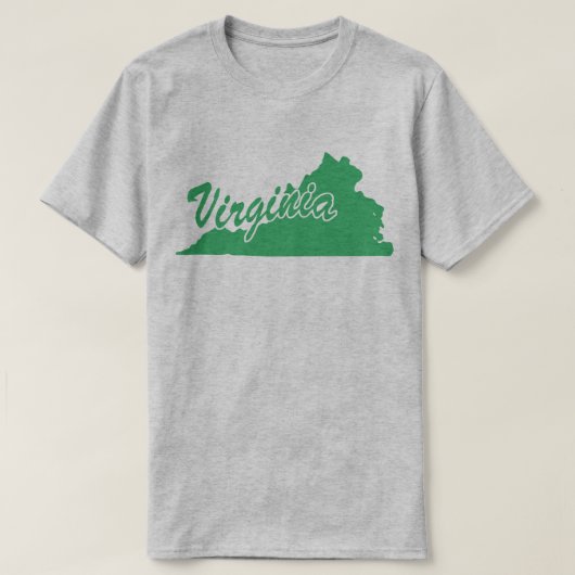 Staat Virginia Shape T-shirt (Design voorkant)