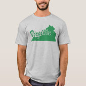 Staat Virginia Shape T-shirt (Voorkant)