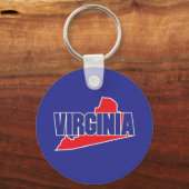 staat Virginia Sleutelhanger (Voorkant)