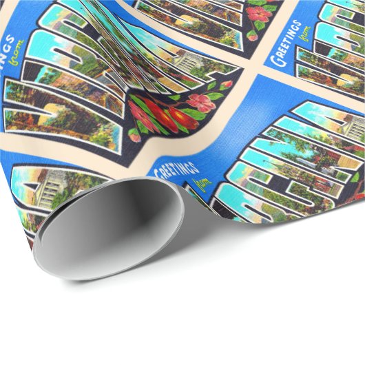 Staat Virginia VA  groot Briefkaart Cadeaupapier (Rol Hoek)