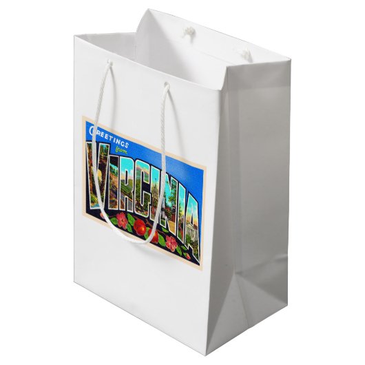 Staat Virginia VA groot Briefkaart Medium Cadeauzakje (Voorkant Gekanteld)