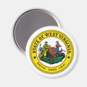 Staat Virginia, Verenigde Staten Magneet (Voorkant / Achterkant)