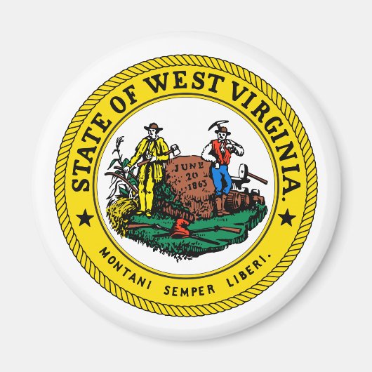 Staat Virginia, Verenigde Staten Magneet (Voorkant)