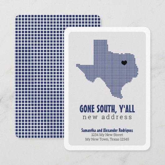 Staat vlag blauw naar het zuiden, jullie gaan alle aankondiging (Voorkant / Achterkant)