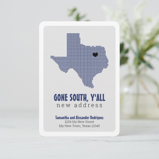 Staat vlag blauw naar het zuiden, jullie gaan alle aankondiging (Staand voorkant)