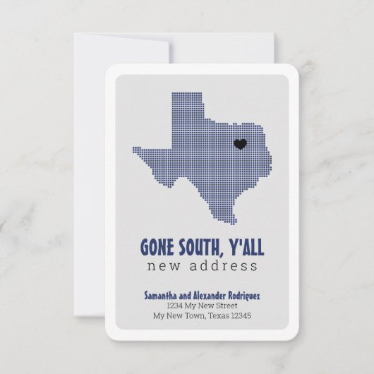 Staat vlag blauw naar het zuiden, jullie gaan alle aankondiging (Voorkant)