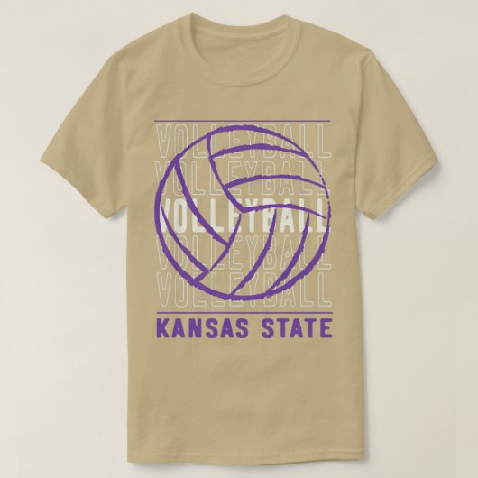 Staat volleyball Kansas T-shirt (Design voorkant)